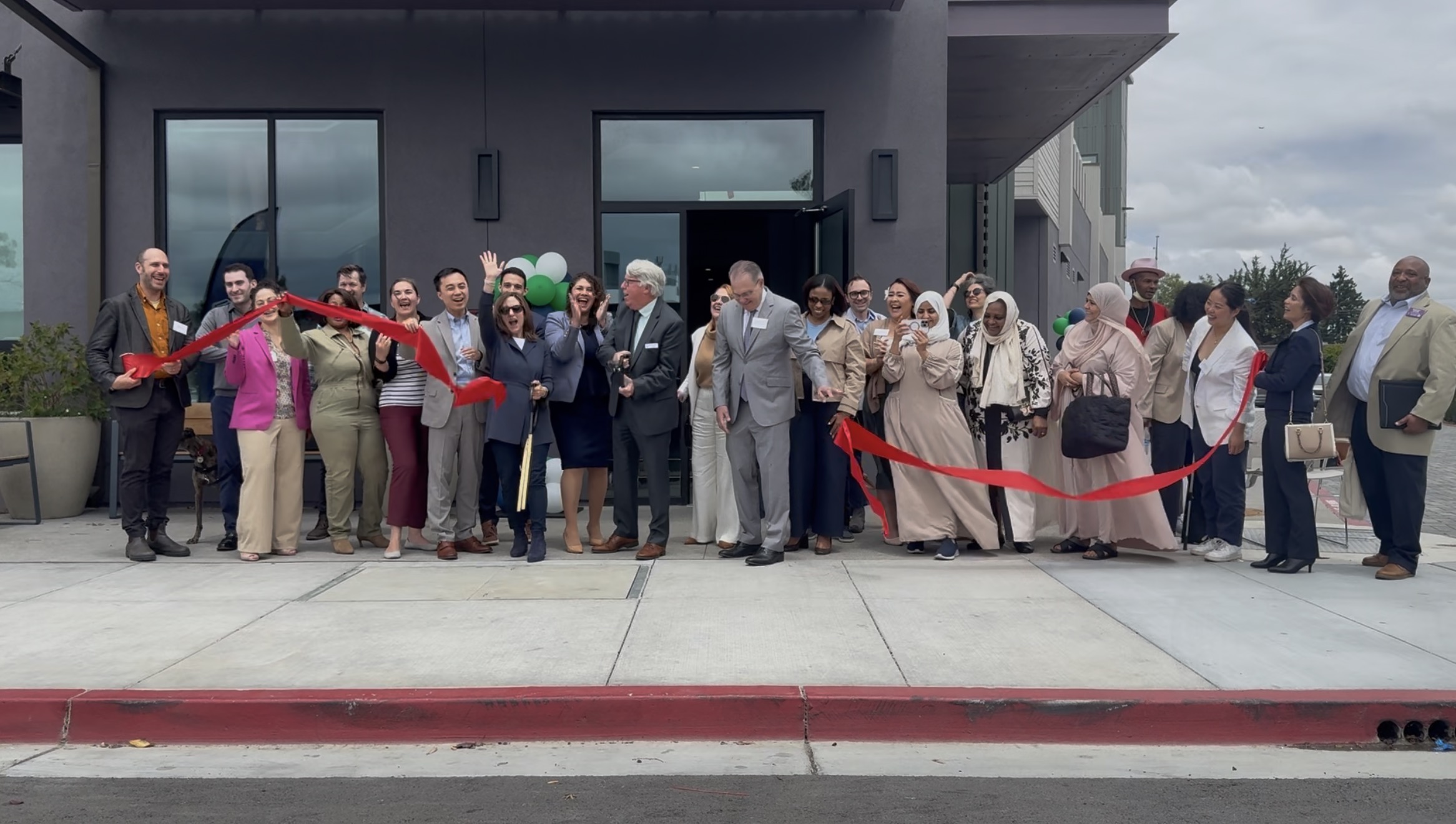 Affordable housing grand opening